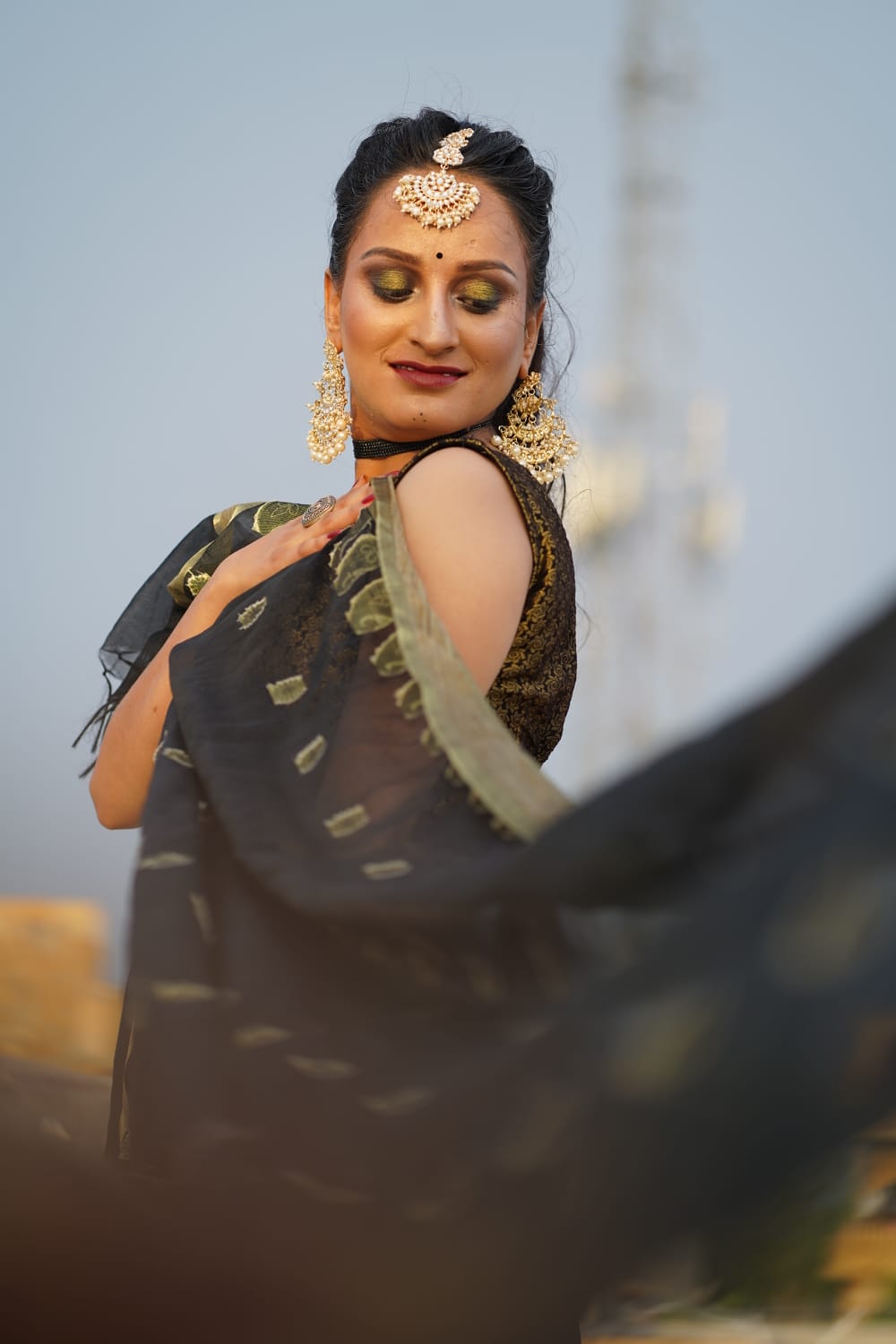 HD makeup — outdoor editorial shoot