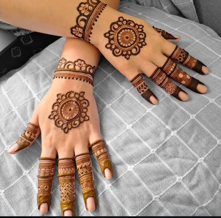Mehendi — mandala hand design